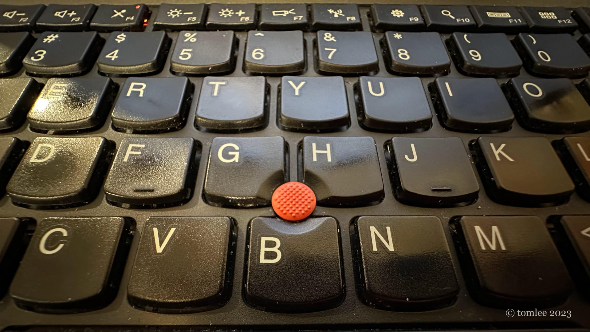 Keyboard of a ThinkPad laptop